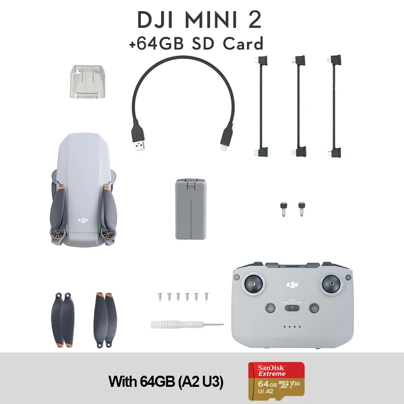 DJI MINI2 バッテリー4個 オマケ付き ドローン 飛行回数10回程度