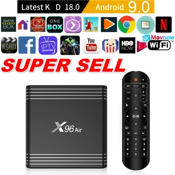 

TTVBOX X96 Air 8K Android 9.0 Smart TV Box 4GB 64GB Quad core Dual WiFi USB 3.0 Bluetooth 4.1 Google Player Youtube Set top box