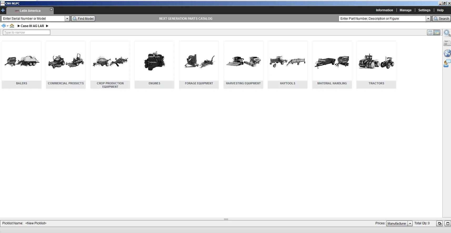 

CASE IH AG Agricutural Latin America EPC 02.2021 Spare Parts Catalog