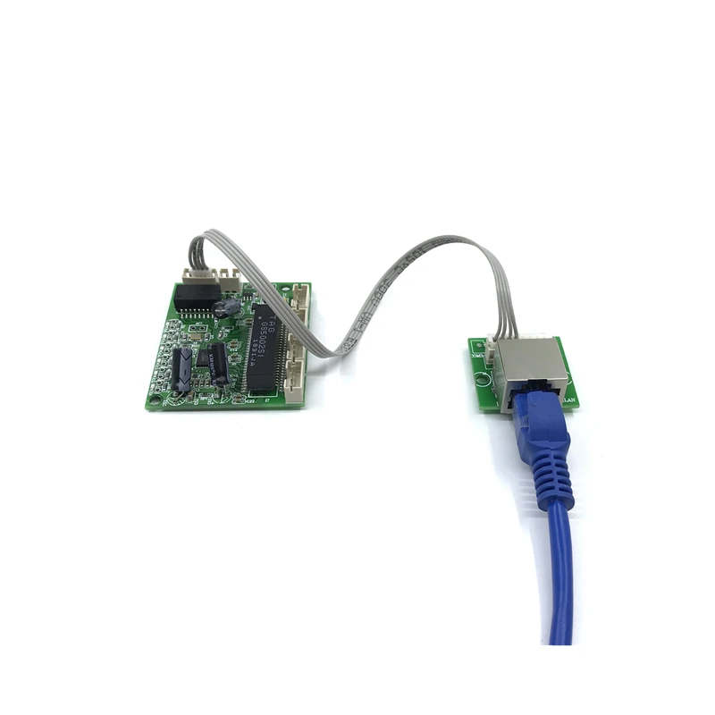 Неуправляемый 5 портов 10/100 м промышленный Ethernet коммутатор модуль PCBA плата OEM Авто-зондирование порты материнская плата Ethernet