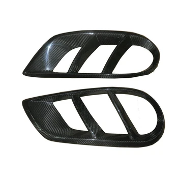 

Carbon Fiber Front Bumper Grill Fog Light Cover Trim for Benz W205 C43 AMG Sport 2015-18