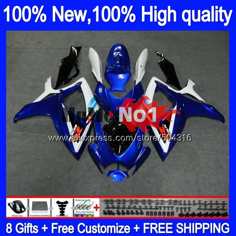 Корпус для SUZUKI GSX R600 GSX-R750 GSXR 600 750 CC 06 07 2006 2007 цвет: черный, синий 16MC. 83 GSXR-600 K6 GSXR600 GSXR750 06 07 обтекатель