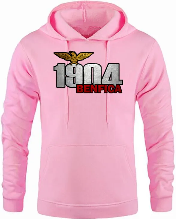Новое поступление, Мужская одежда, модные толстовки с капюшоном, с принтом BENFICA, повседневный уличный стиль