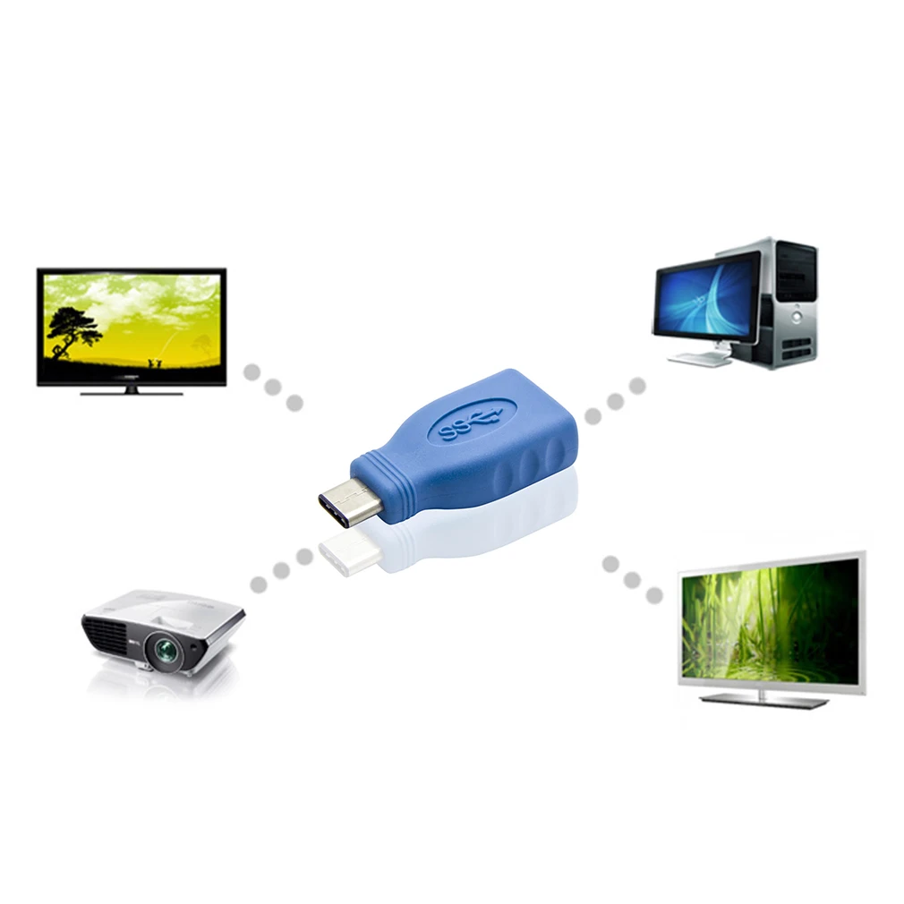

Portable Size USB3.1 To USB3.0 Data Converter Super High Speed Data Charging Converter Male To Female OTG Adapter