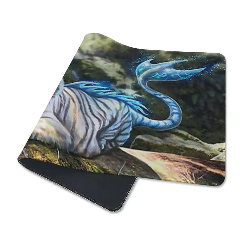 MaiYa Tiger art, уникальный настольный коврик, игровой коврик для мыши, размер для 40x90 см, скоростная версия, игровые коврики