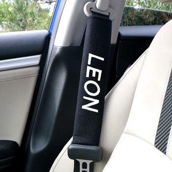 

Car Safety Seat Belt Pads Harness Safety Shoulder Strap Cushion Cover Shoulder Cover for Seat Leon Ibiza cupra Altea Belt Racing