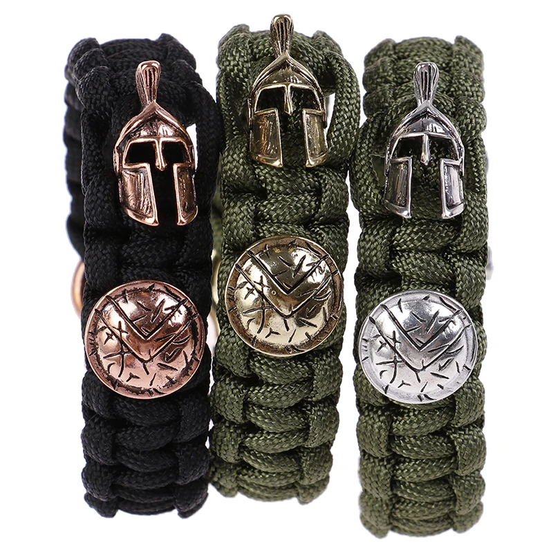 Мужской браслет Pulseira Masculina, роскошные походные инструменты для выживания на открытом воздухе, ручной работы, веревочные браслеты, винтажные женские браслеты