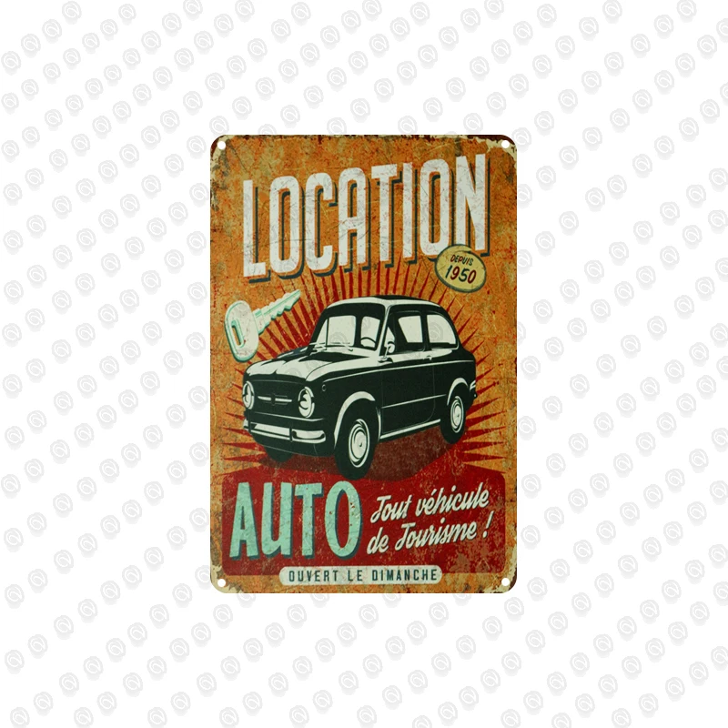 CV-3877 Винтаж Hot Rods автобус автомобиль металлические знаки Американский автобус плакат Паб Бар Гараж домашний декоративный настенный художественный налет - Цвет: CV-3877