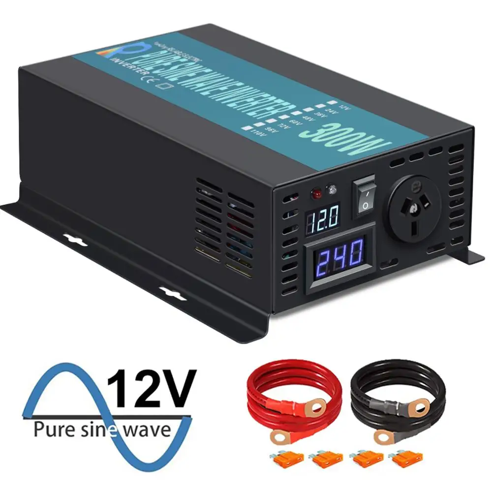 Pure Sine Wave Power Inverte Controller Personalizzabile 300W Off-Grid Caricabatteria Solare Per Auto Dc Ac Incerter Carica Di Energia Solare