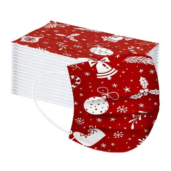 

10/50/100/200/500pcs Disposable Kids Face Mask 3 Layer Filter Breathable Mask Cartoon Children Christmas Print Face Mouth Masks