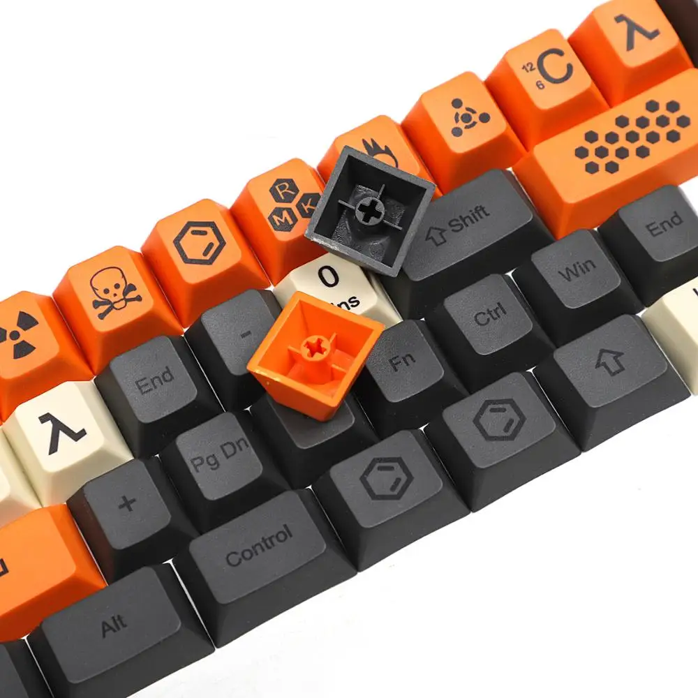 Вишневый профиль краситель Sub Carbon PBT полный Keyset для MX механическая клавиатура Filco