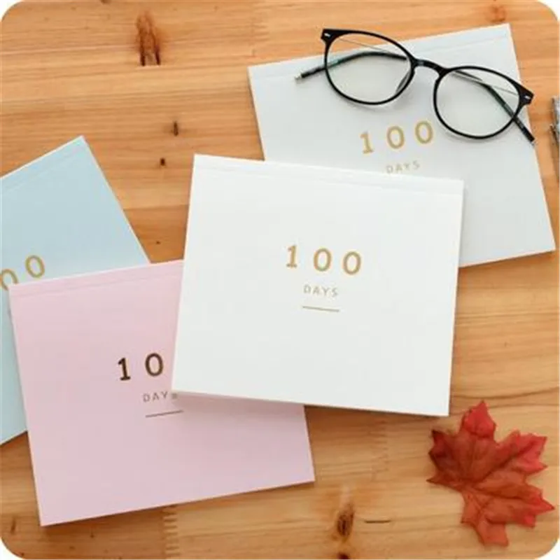 Countdown Calendar Daily Planner 100 Days Learning Schedule Periodic Agenda School Supplies Stationery | Дом и сад