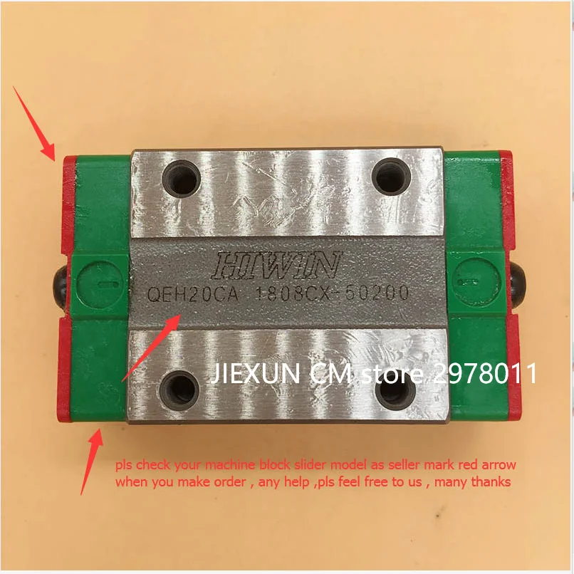 para Qeh15ca Qeh20ca Qeh25ca Bloco Deslizante de Guia Linear para Impressora a Jato de Tinta Rolamento de Trilho Linear Cnc Peças de Impressora Trilho Deslizante - Imagem 5