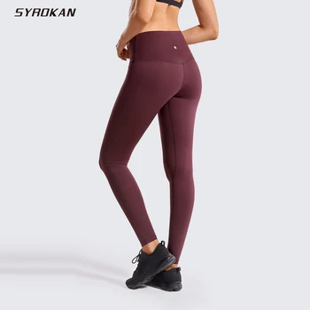 

SYROKAN Women Brushed Naked Feeling II High Waist Workout Yoga Leggings-28 inches