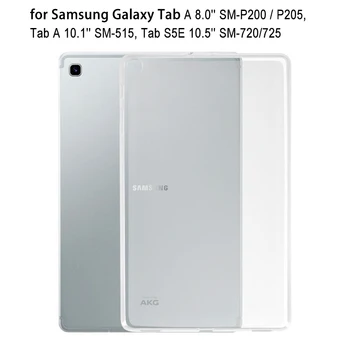 

Transparent Soft Case For Samsung Galaxy Tab A 10.1 S5E 10.5 2019 T515 T720 T725 TPU Protective Cover Shell for Tab A 8'' 2019