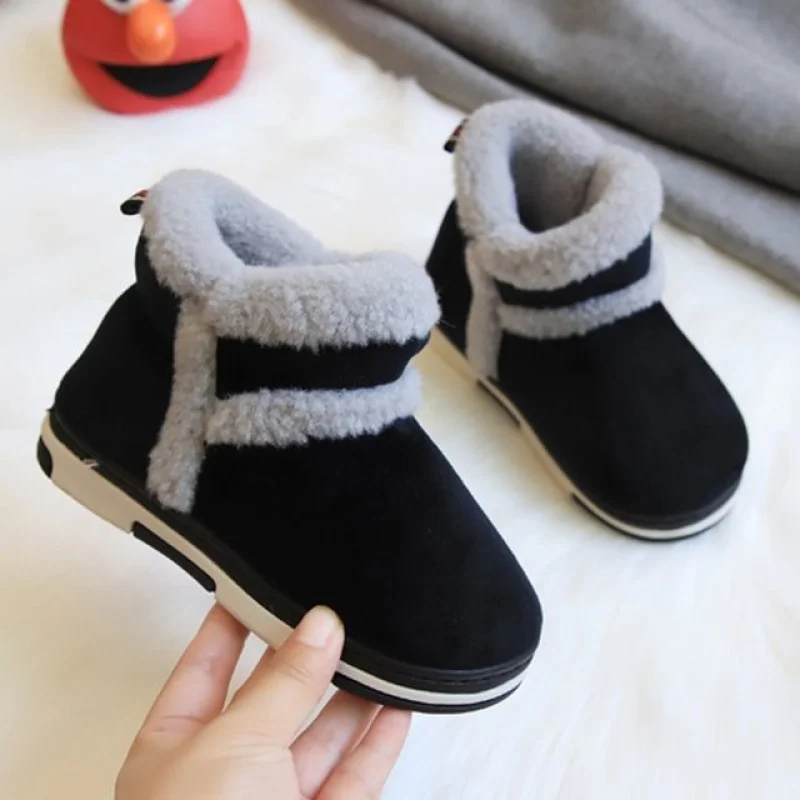 Autumn And Winter Fashion Small And Medium Szed Childrens Cotton Boots Casual Short Tube Boys Shoes Girls Boots Childrens