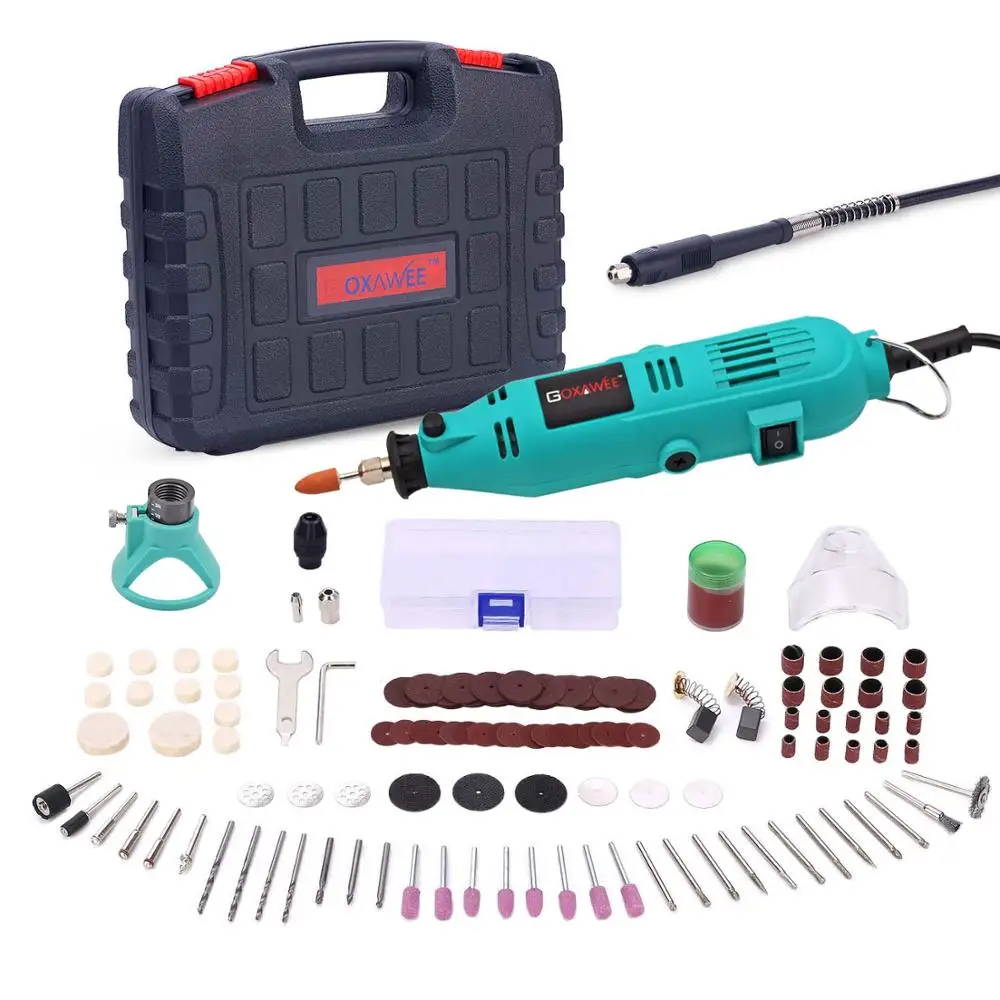 Мини дрель GOXAWEE 220 В С Гибким Валом и аксессуарами 180 шт.|rotary tool|drill electricmini drill |