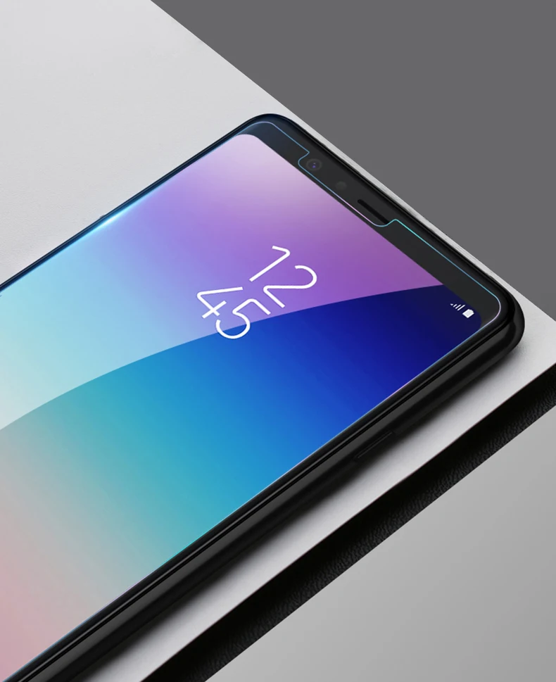 2 шт. с уровнем твердости 9H закаленное Стекло для samsung Galaxy J4 J6 A6 A8 плюс Экран протектор samsung A5 A7 J8 A9 защитная пленка