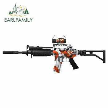 

EARLFAMILY 13cm x 4.9cm For M4A1-S Car Truck Stickers Auto Air Conditioner Decal Car Accessories 3D Funny For JDM SUV RV