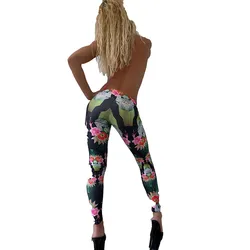 2021 New Beautiful Paisley Print Women Fitness Pants High Quaility High Waist Plus Size Comfortable Elastic Leggings