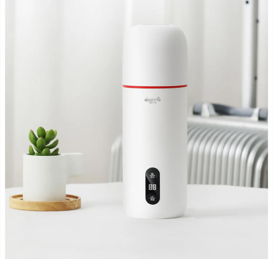 Xiaomi Deerma 350 мл умная электрическая чашка для горячей воды OLED дисплей 304 термос из нержавеющей стали Mijia экологический продукт
