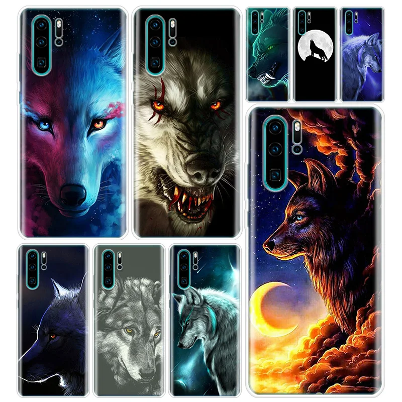 Fierce Snow волк чехол для телефона Huawei Y5 Y6 Y7 Y9 2019 Honor 9 10 20 Lite 8S 8A 8X 9X 7A 7X 20i V30 V20 Pro