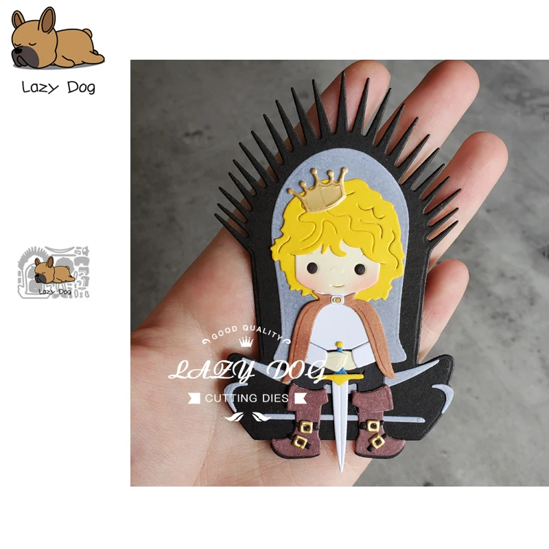 King Throne Prince Metal Cutting Dies Scrapbooking Stencil DIY Mold Knife Craft Embossing Die Cuts Card Making New For 2020 | Дом и сад
