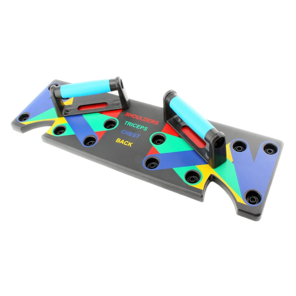 12 in 1 Fitness Push Up Board Push-up Stands Foldable Portable Breast Triceps Muscle Training Exercise Equipment w/ Storage Bag