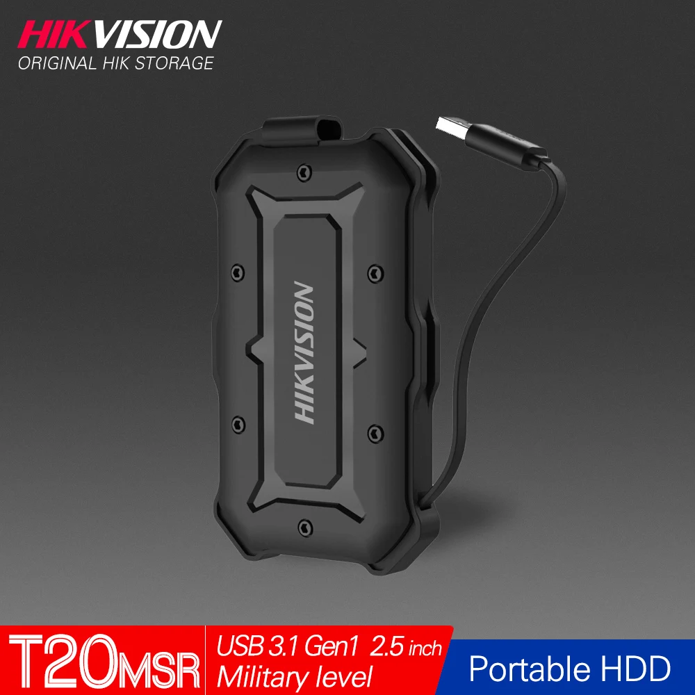Hikvision оригинальный 1 ТБ внешний HDD 2 портативный жесткий диск USB3.1 Type A Мобильный