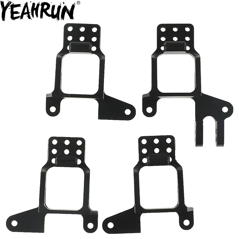 YEAHRUN 4PCS Aluminum Front & Rear Shock Towers Mount for TRX4 Bronco K5 G500 Defender Trx 4 1/