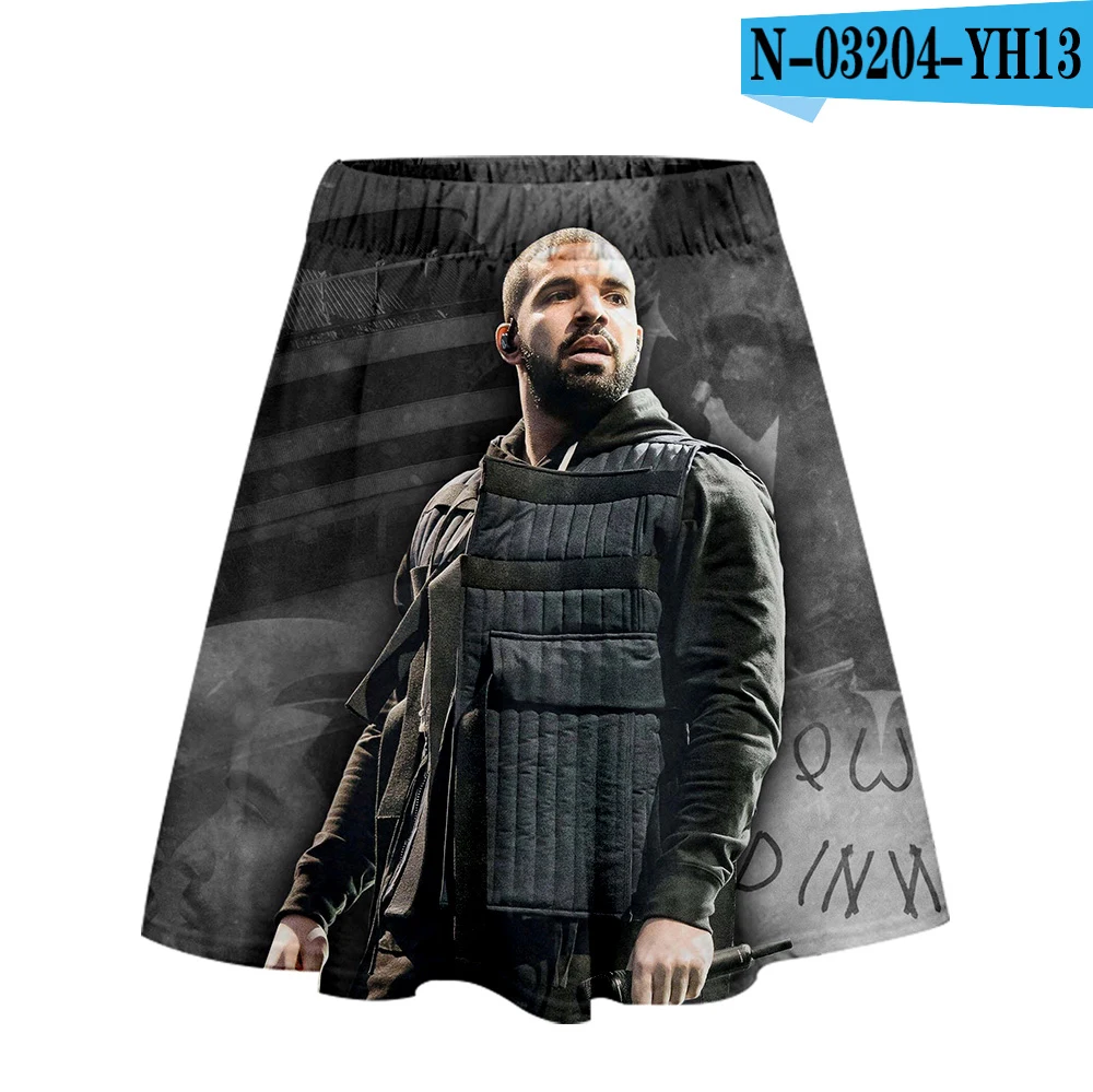 Плиссированная летняя юбка Drake And Rihanna, Kawaii, высокая талия, как меня зовут, женские танцевальные юбки,, Прямая поставка - Цвет: one