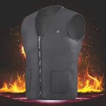 2018 Clothing Hot Compress Electric Vest Heated Jacket Heated Winter Body Warmer Warm Heated Pad Physiotherapy Thermal