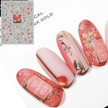 

hanyi-184 series rose DESIGNS COOL 3d nail art stickers decal template diy nail tool decorations