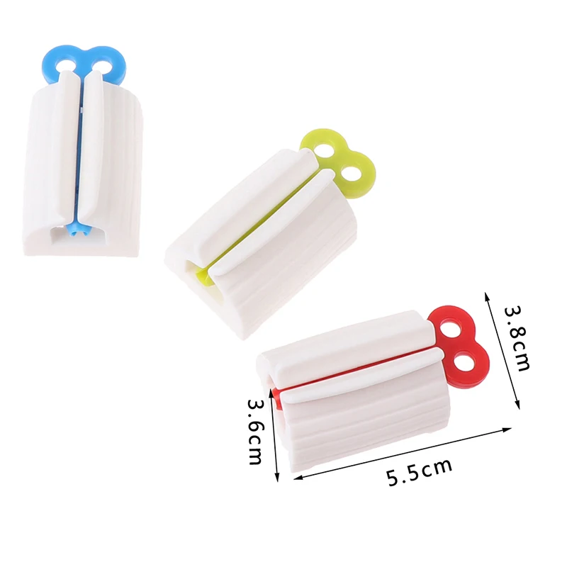

Multifunction Plastic Toothpaste Tube Squeezer Easy Dispenser Rolling Holder Bathroom Supplies New