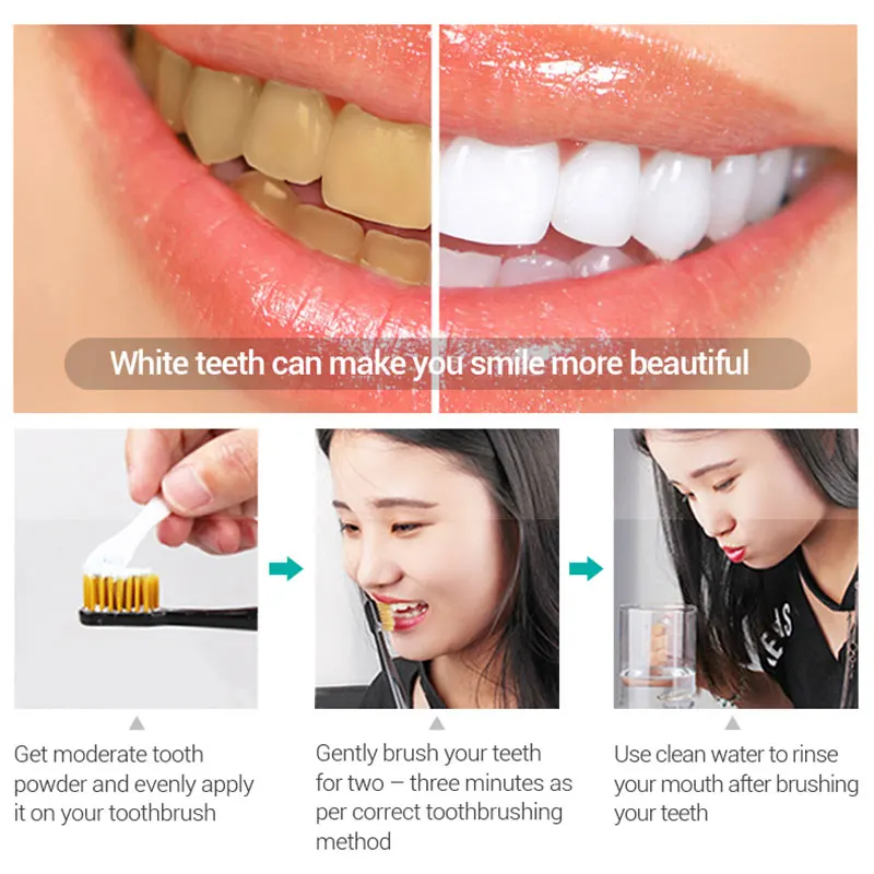 Tooth Whitening Powder 50g Fresh Dazzle Teeth Brighten Oral Hygiene Cleaning Tools Plaque Tartar Stains Remover Gentle Tooth Whitening Powder 50g Fresh Dazzle Teeth Brighten Oral Hygiene Cleaning Tools Plaque Tartar Stains Remover Gentle