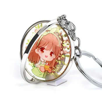 

Custom Acrylic Key Chain Photo anime Keychain Fashion cute Keyring round Shaped funny Picture Baby Souvenir Gifts