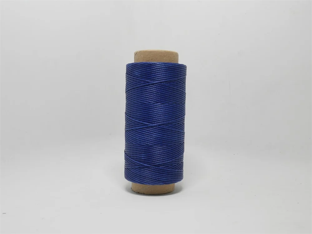 Dark Blue 8024 150 метров Диаметр 1,2 мм 250D полиэстер швейная вощеная нить кожаный плетеный шнур ручной работы много цветов - Цвет: Dark Blue 8024