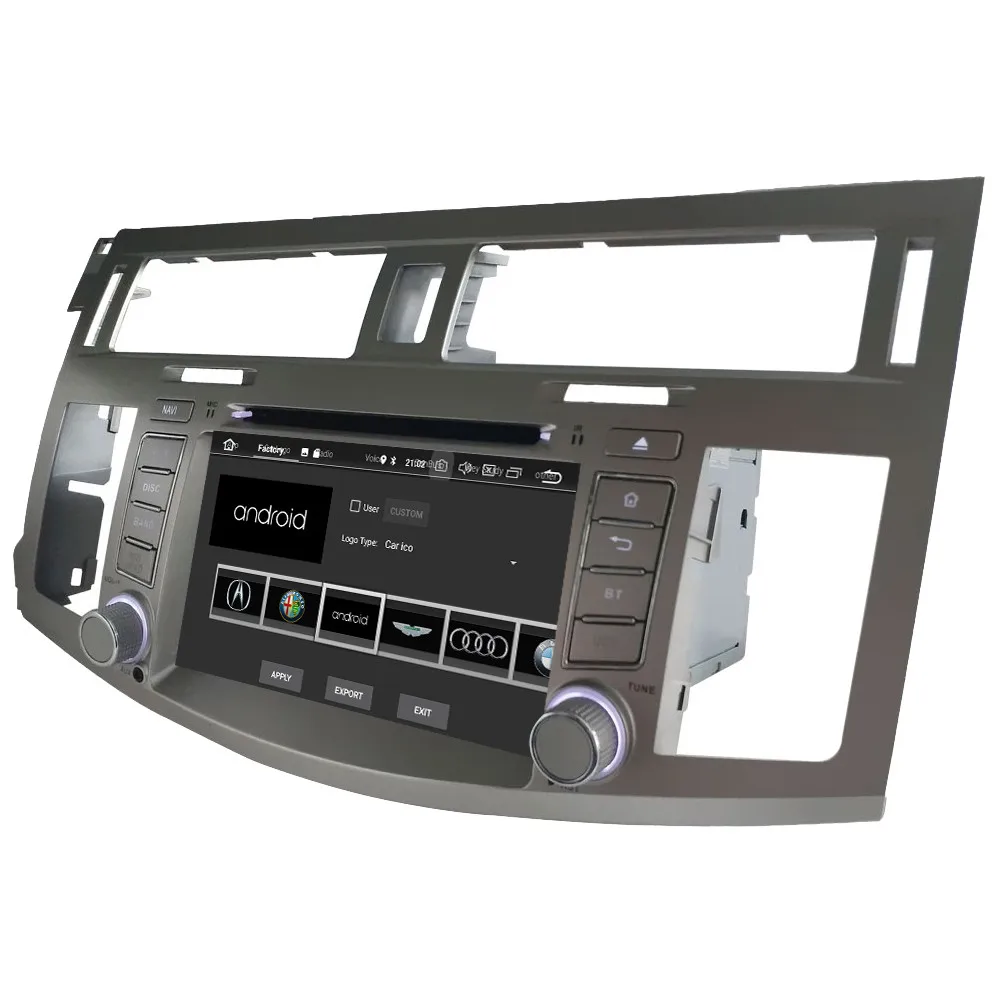 Top Klyde 4G Android 9.0 Octa Core 4GB RAM 64GB ROM DSP BT Car DVD Multimedia Player Radio GPS Glonass For Toyota Avalon 2005-2010 4