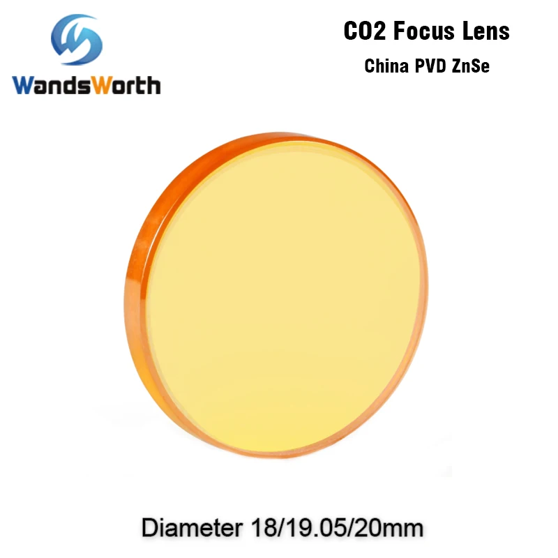 Фокусная линза Wandsworth CO2 ZnSe диаметром 50 8 мм FL 63 5 101 6 127 1 -4 дюйма для лазерного