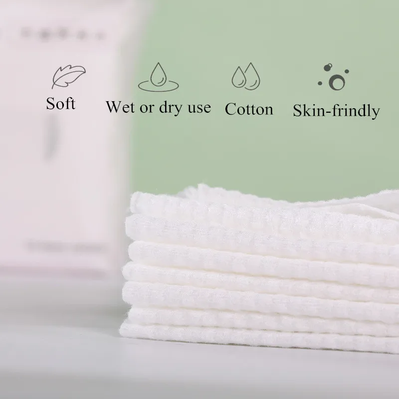 45Pcs Disposable Cotton Face Cloths Towel Thick Facial Tissue Face Cleaning Makeup Remover Roll Tissue Dry and Wet Use