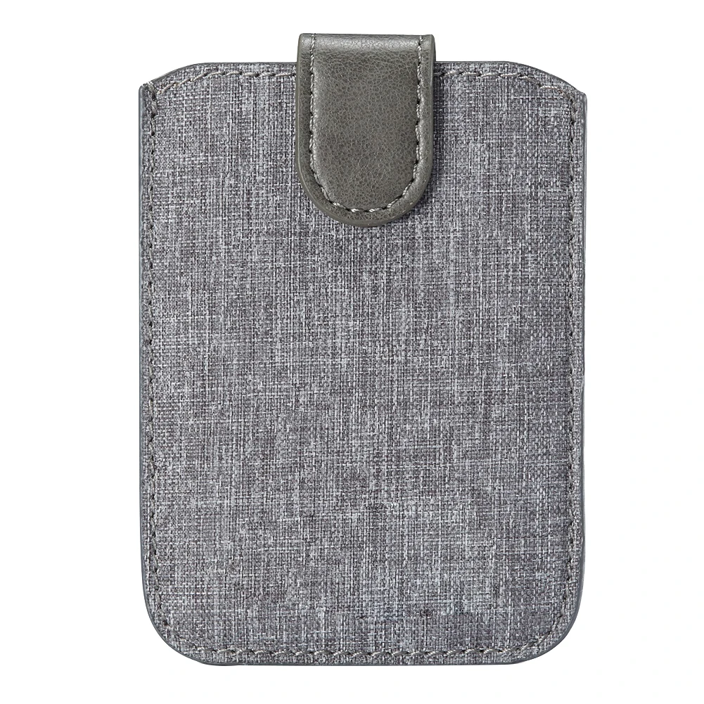 

Pouch Stick On Card Holder Credit Phone Back Canvas Pocket Wallet Universal Adhesive Portable Case Fashion Coin