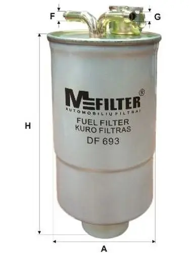 Фильтр топливный MFILTER DF693