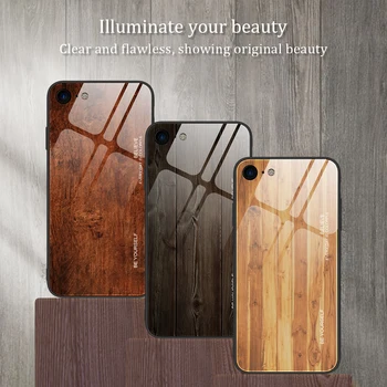 

Sinzean 25pcs Wooden Glass Phone Case for IPHONE 11 Pro Max/XS MAX 6.5/XR 6.1/XS Glass phone shell for IPHONE SE 2020/78 Plus