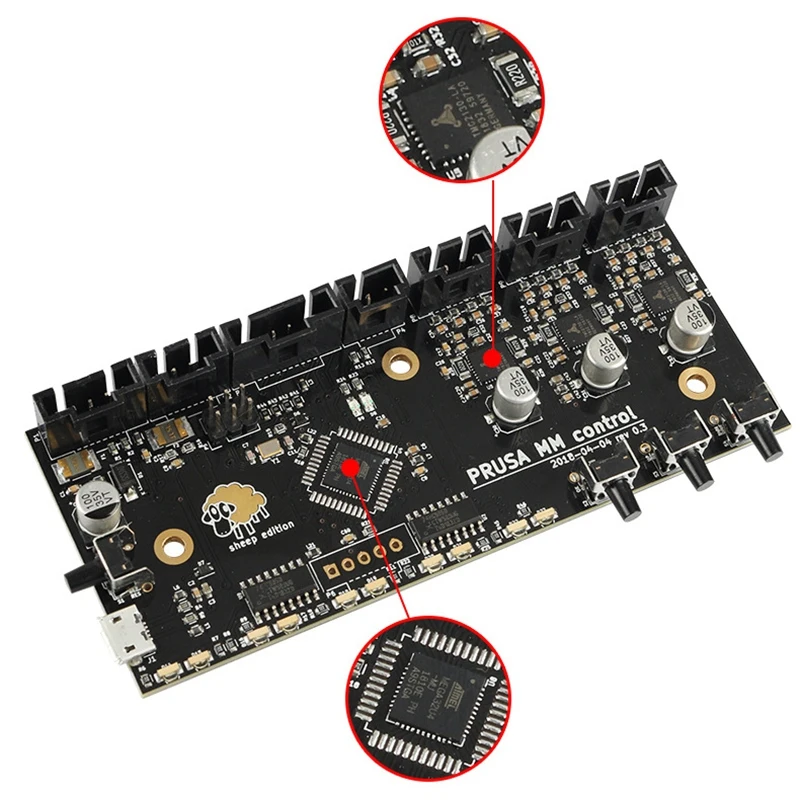 Prusa I3 MK3 много материалов 2,0 плата MMU2 плата с проводом сигнала питания и комплект двигателей Prusa I3 MMU2.0 свинцовый винт комплект двигателя 3D