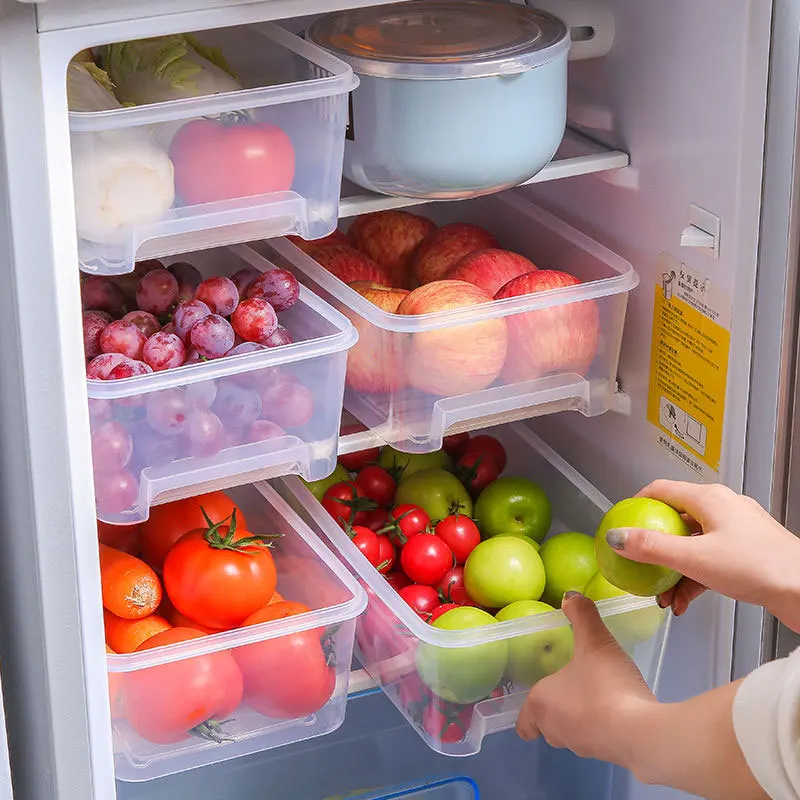Storage Box Drawer Refrigerator Freezer Plastic Box Kitchen