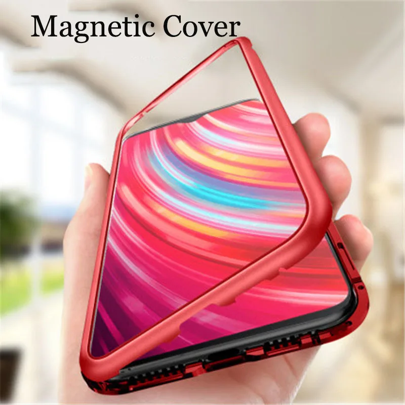 

Magnetic Metal Case For Redmi Note 8 7 8T 5 6 Pro Phone Cover For Redmi 7 8 7A 8A K30 K20 Pro Case Cover