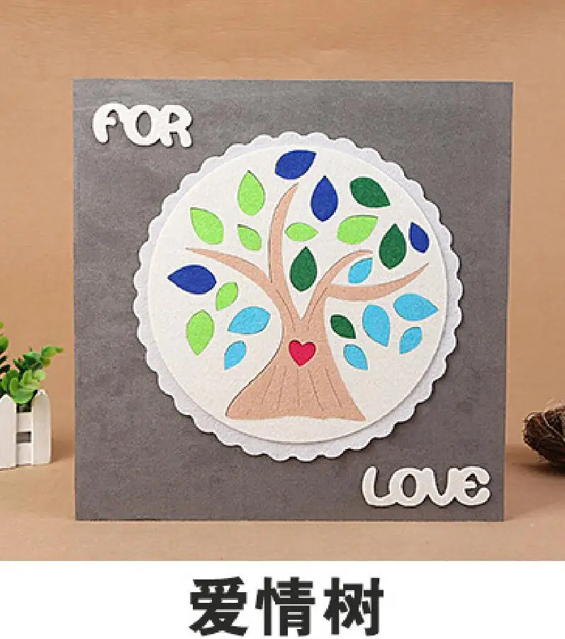 aiqingshu DIY мультфильм пара альбом качество фланелет льняные Фотоальбомы для семейной свадьбы 18 дюймов скрапбук Детские фотографии книга памяти - Цвет: aiqingshu