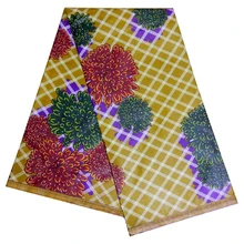 Африканские принты Анкара Воск Ткань 6 ярдов дизайн африканская ткань