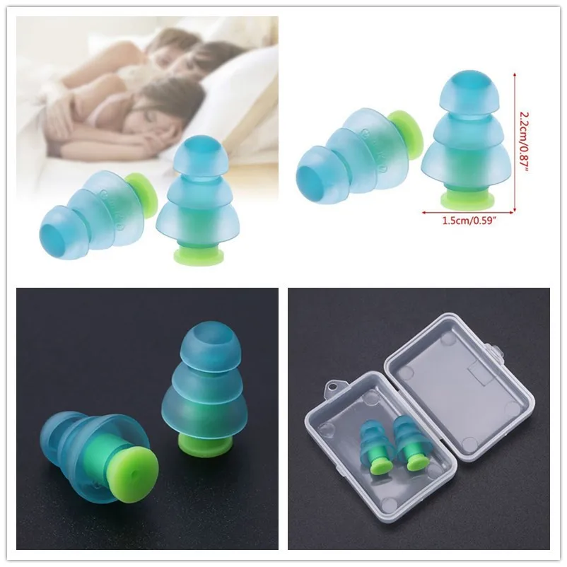 

1 Pair Waterproof Soft Swimming Earplugs Nose Clip Case Prevent Water Protection Ear Plug Soft Silicone Swim Dive Supplies