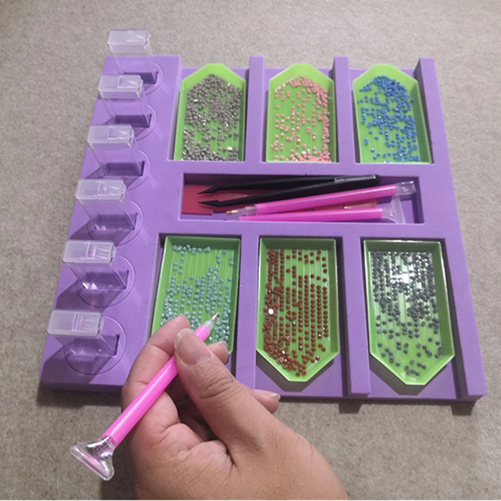 Painting-Tray Organizer-Holder Diamond-Accessory Diy with Christmas-Gift